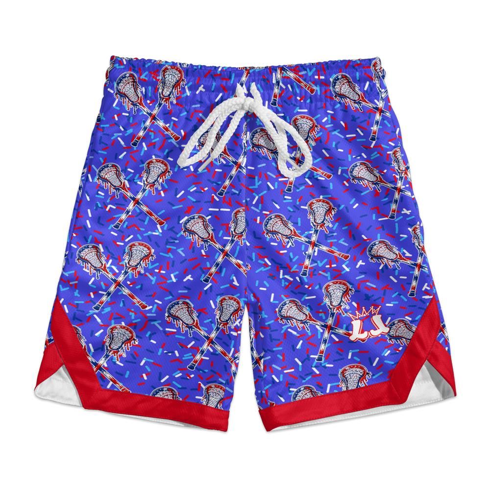 Toddler Lacrosse Mesh Shorts, Patriotic America 250 Collection