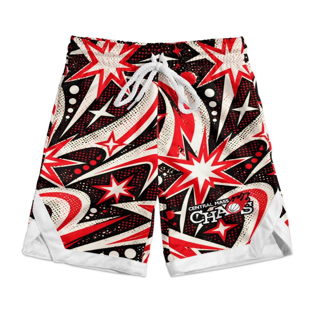 Youth Central Ma Chaos Starburst Basketball Shorts