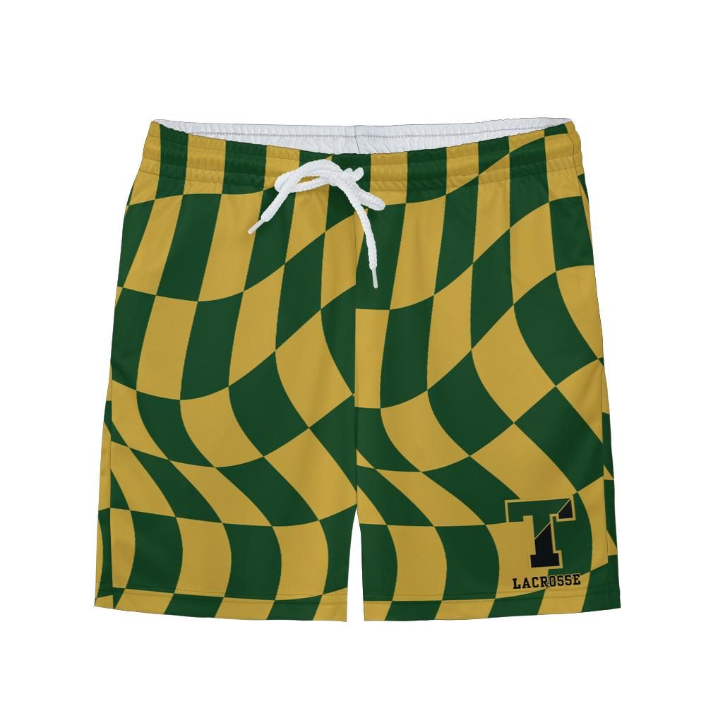 Youth TRYLAX Wavy Checkered Mesh Shorts