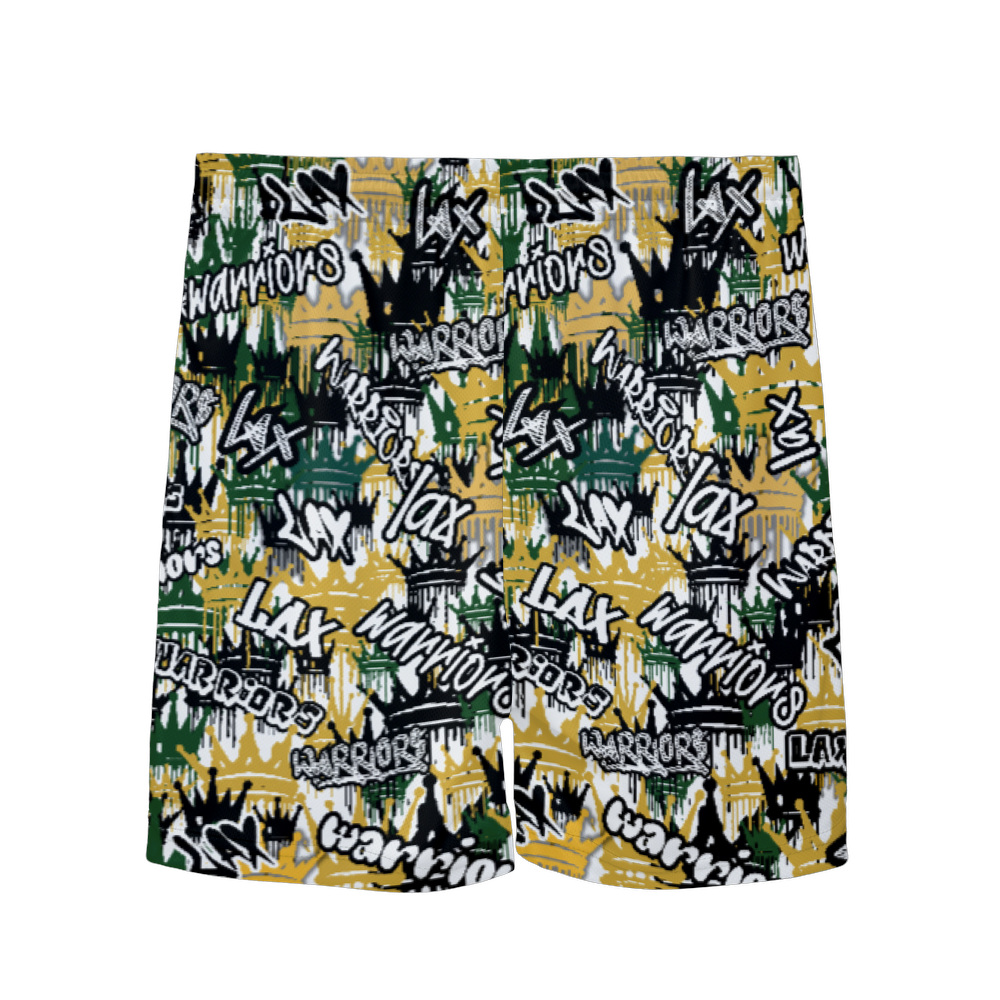 Youth TRYLAX Dripping Crowns Graffiti Mesh Shorts