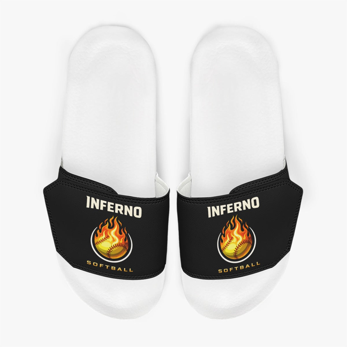 Women's Brimfield Inferno Adjustable Velcro Strap Slides (Personalized)